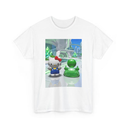 Hello Kitty And Green Blob Flipping The Bird