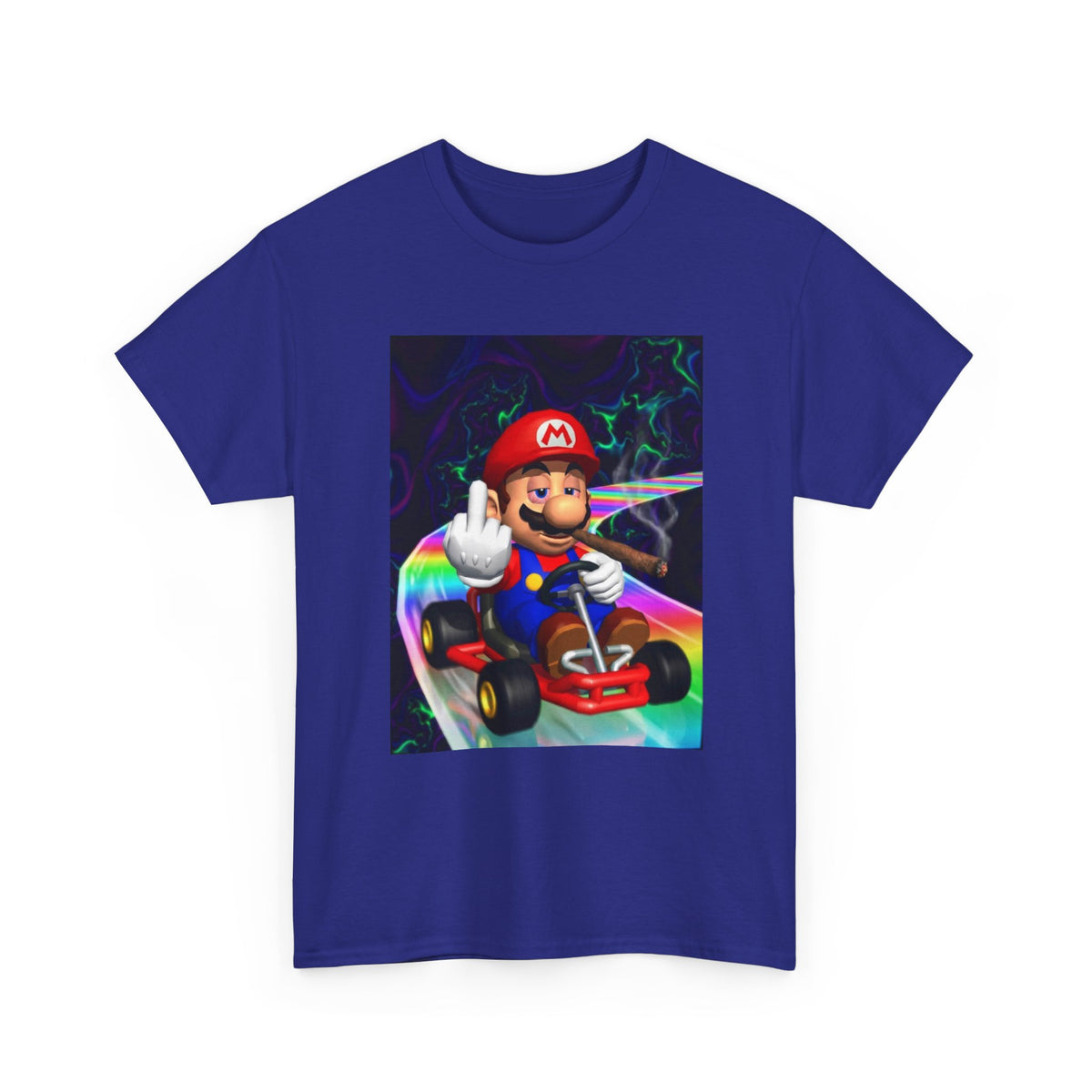 High Mario Karting On Rainbow Road