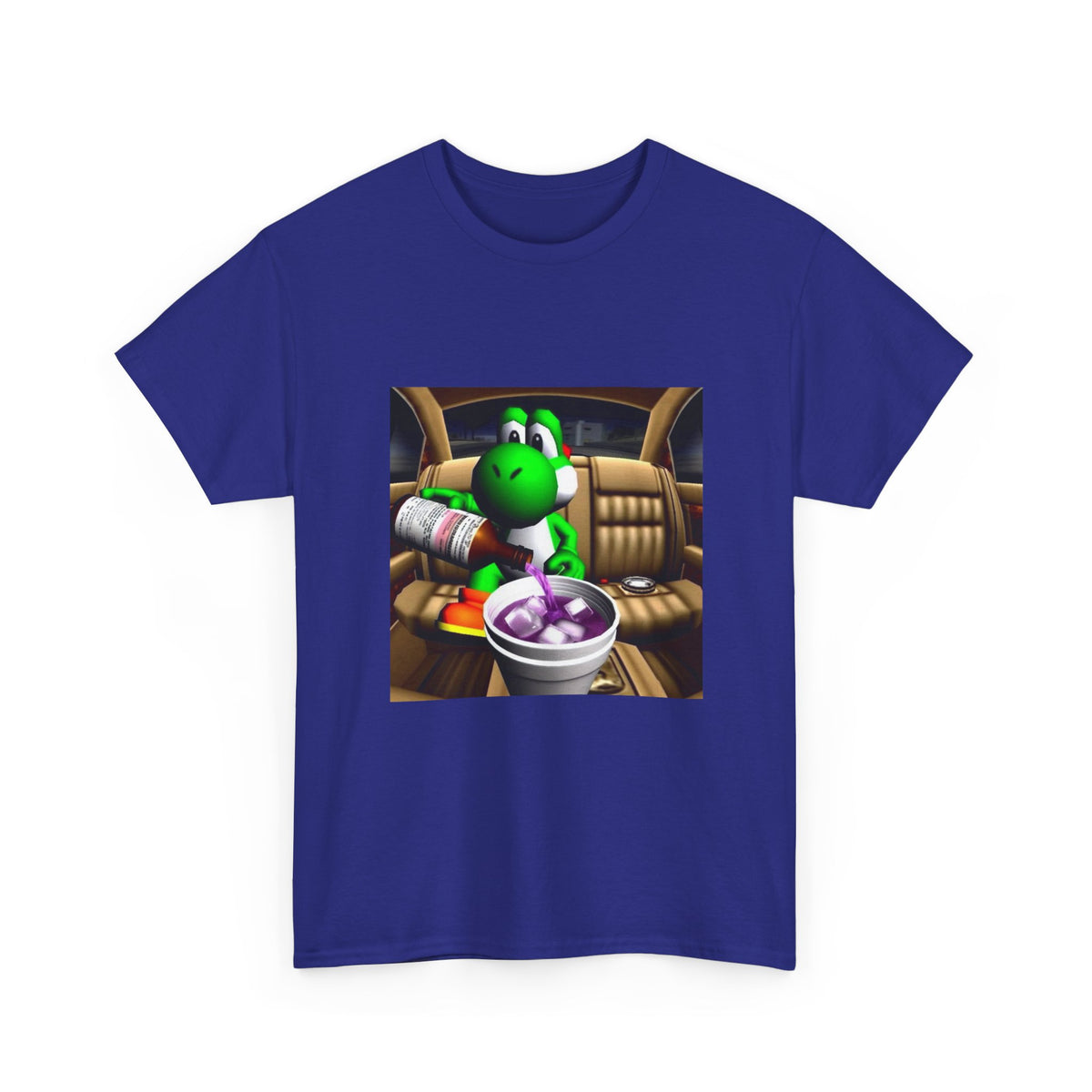 Yoshi Pouring Lean In Car Tee