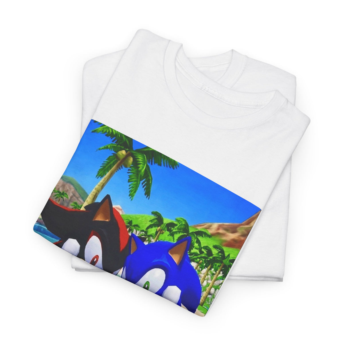 Sonic And Shadow Flipping The Bird Tee