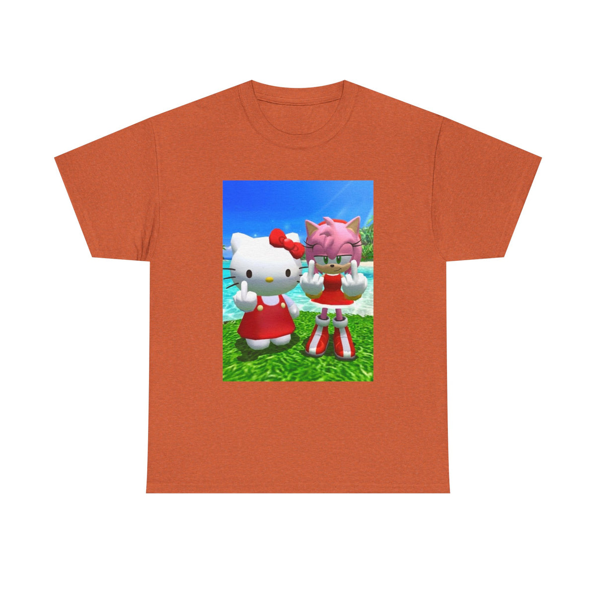 Hello Kitty and Amy Flipping Off Tee