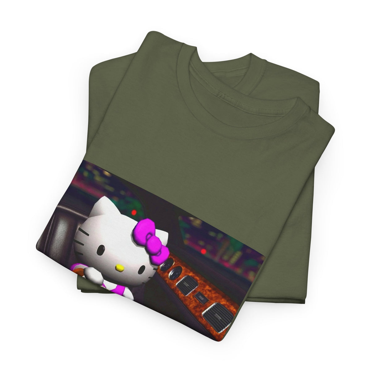 Hello Kitty Pouring Lean In Car Tee