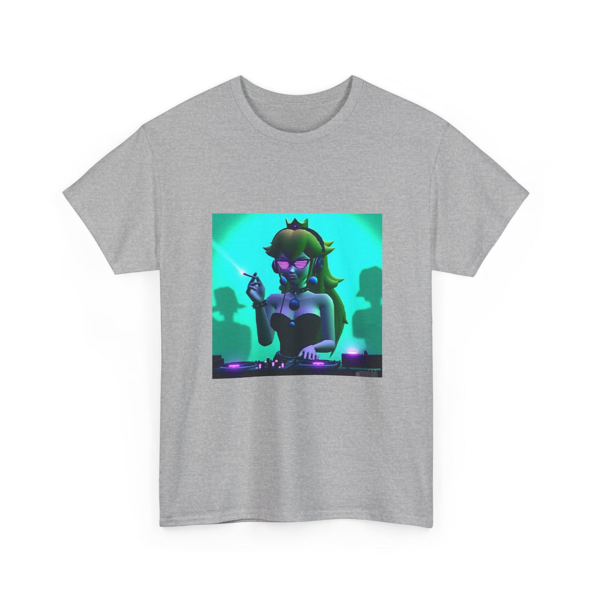 Dark Princess Peach DJ Smoking Tee