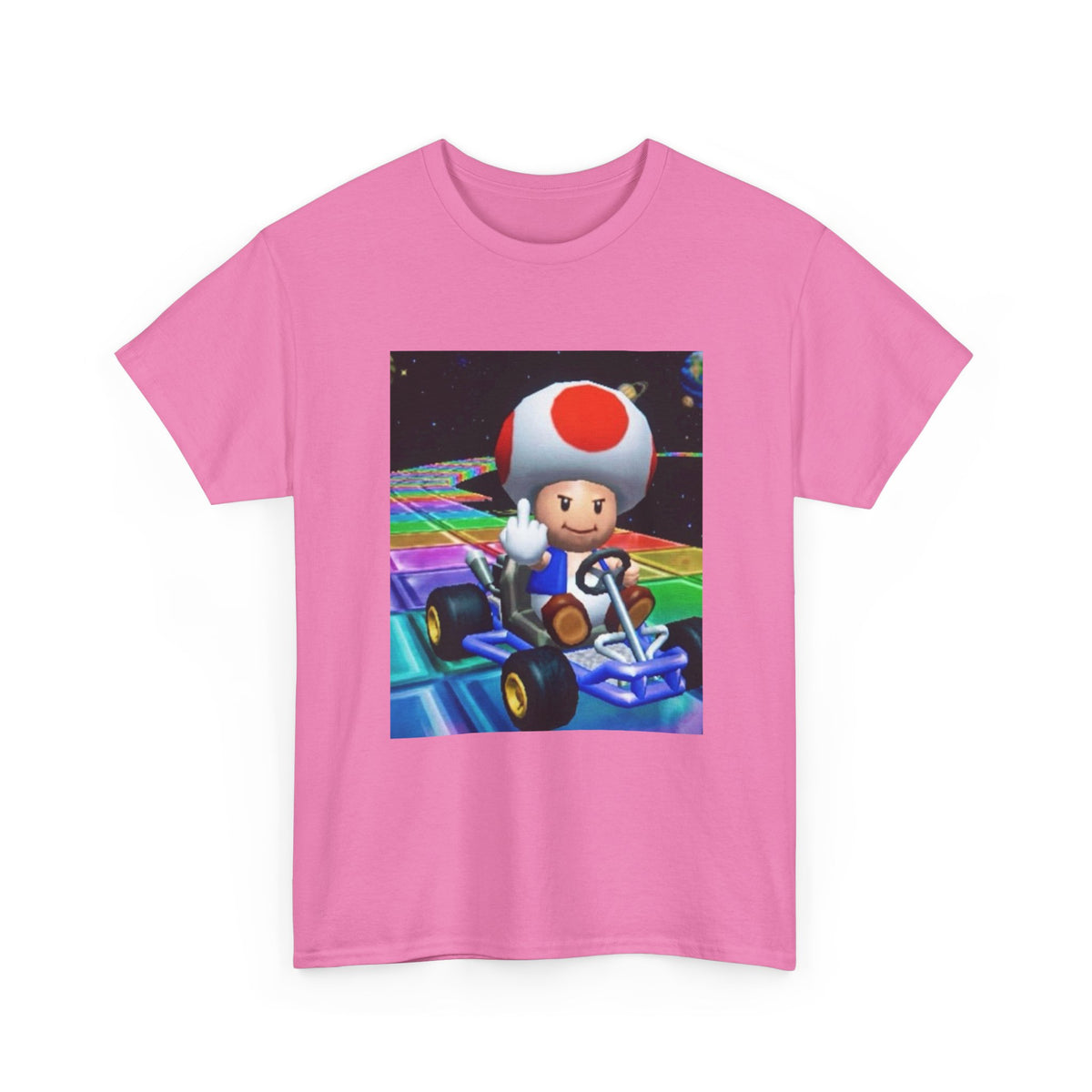 Toad Flipping The Bird On Rainbow Road