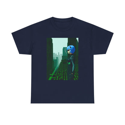 Neon Genesis Smoking Anime Girl Matrix Tee