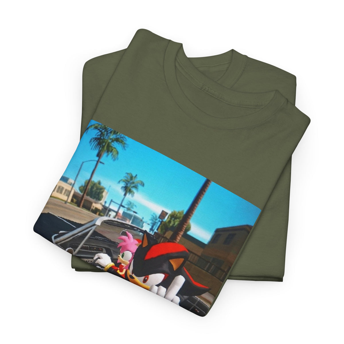 Shadow The Hedgehog Driving With Attitude Tee