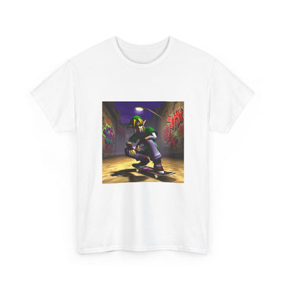 Skater Elf Smoking In Alleyway Tee