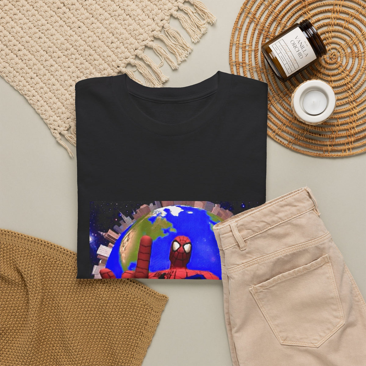 Spider-Man Flipping Off The World Tee