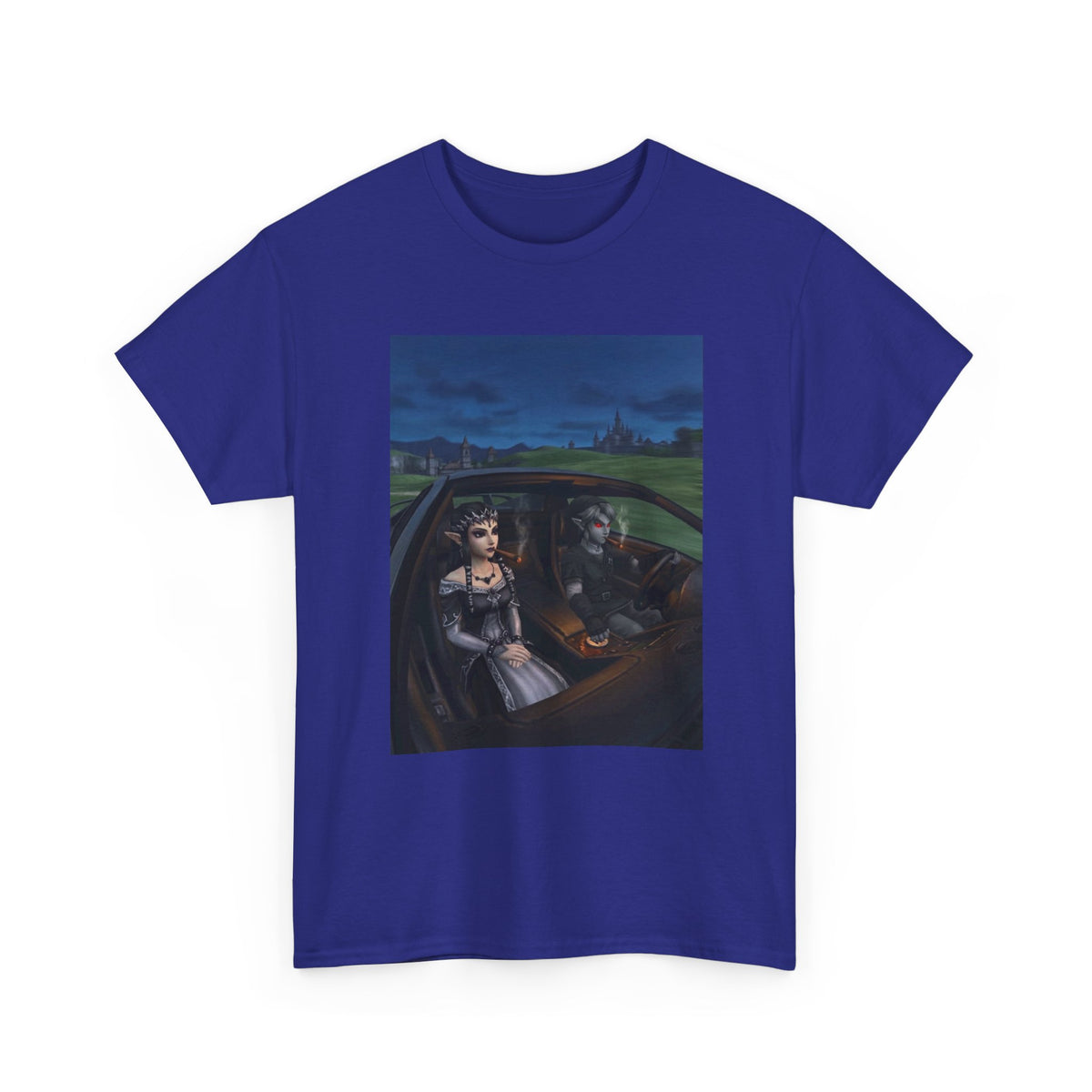 Dark Link And Midna Smoking In Car Tee