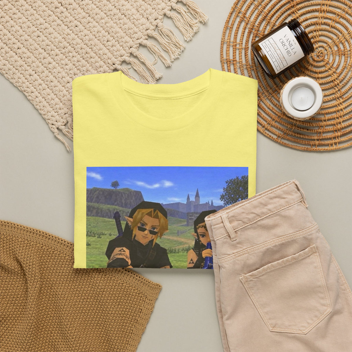 Dark Link And Dark Zelda Chilling Campfire Tee