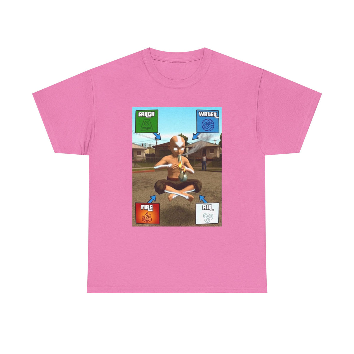 Aang Bending Smoke Elements Tee