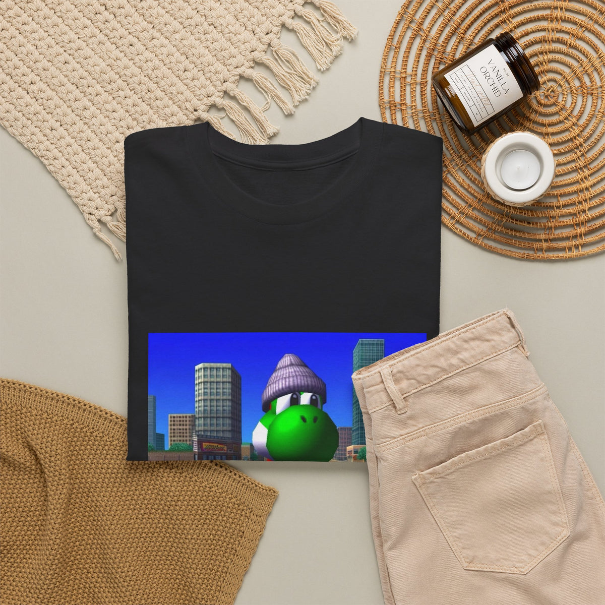Chill Yoshi On Bench City Vibes Tee