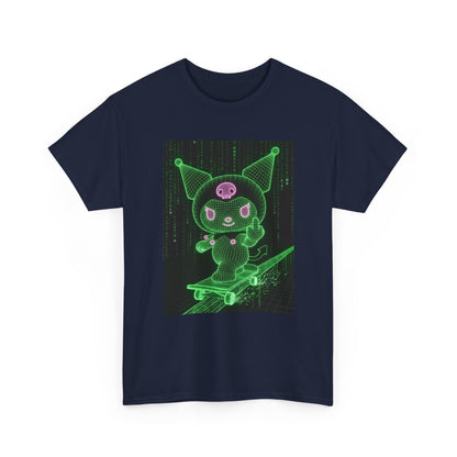 Wireframe Kuromi Skating Cyber Matrix