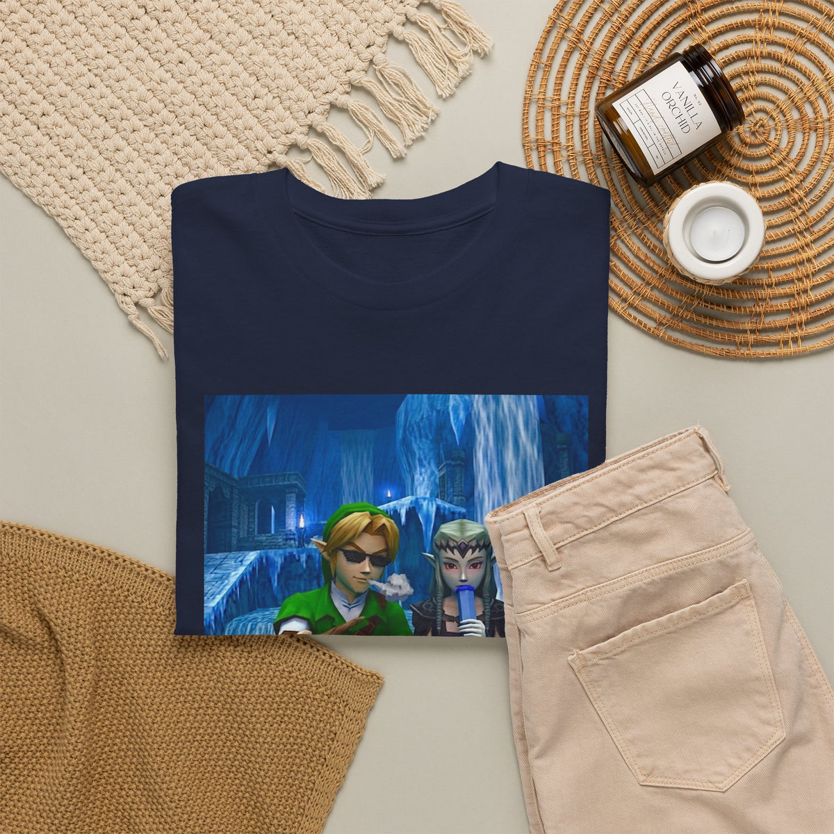 Stoner Link and Zelda Chillin' in Zora's Domain