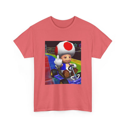 Stoned Toad Driving Kart Flipping Bird