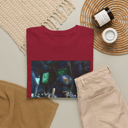 Sci-Fi Pilot Flipping The Bird Tee