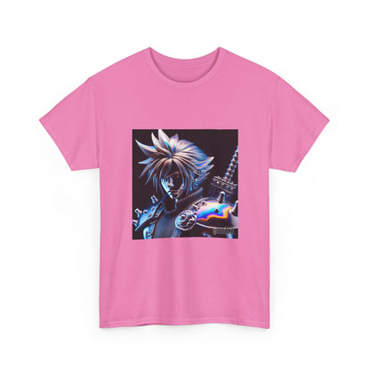 Chrome Warrior With Spiky Hair Tee