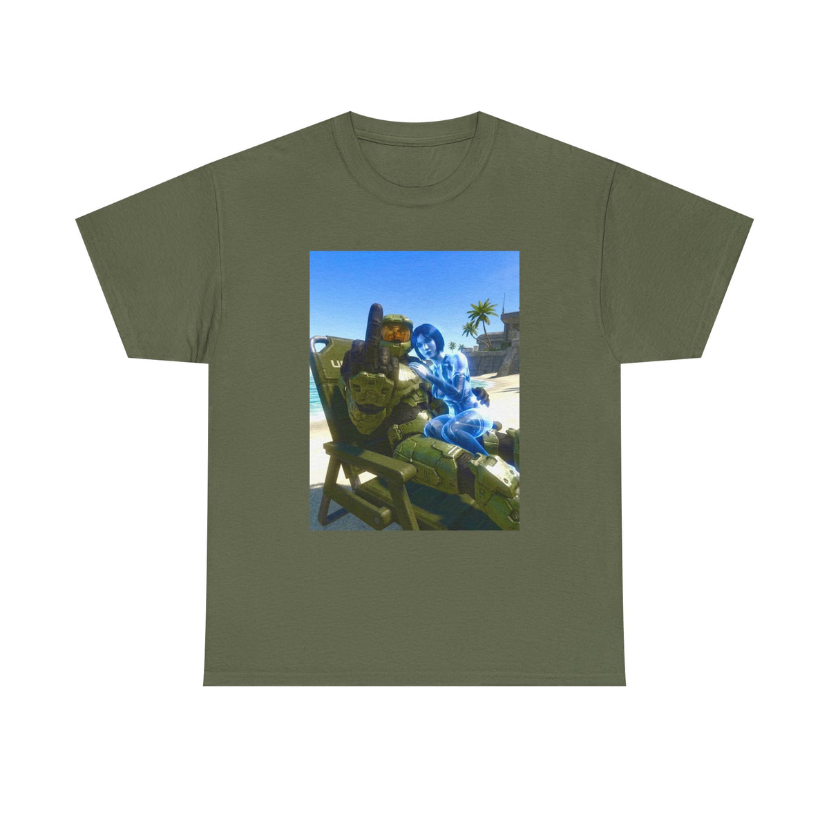 Master Chief And Cortana Chillin' Beach Vibes