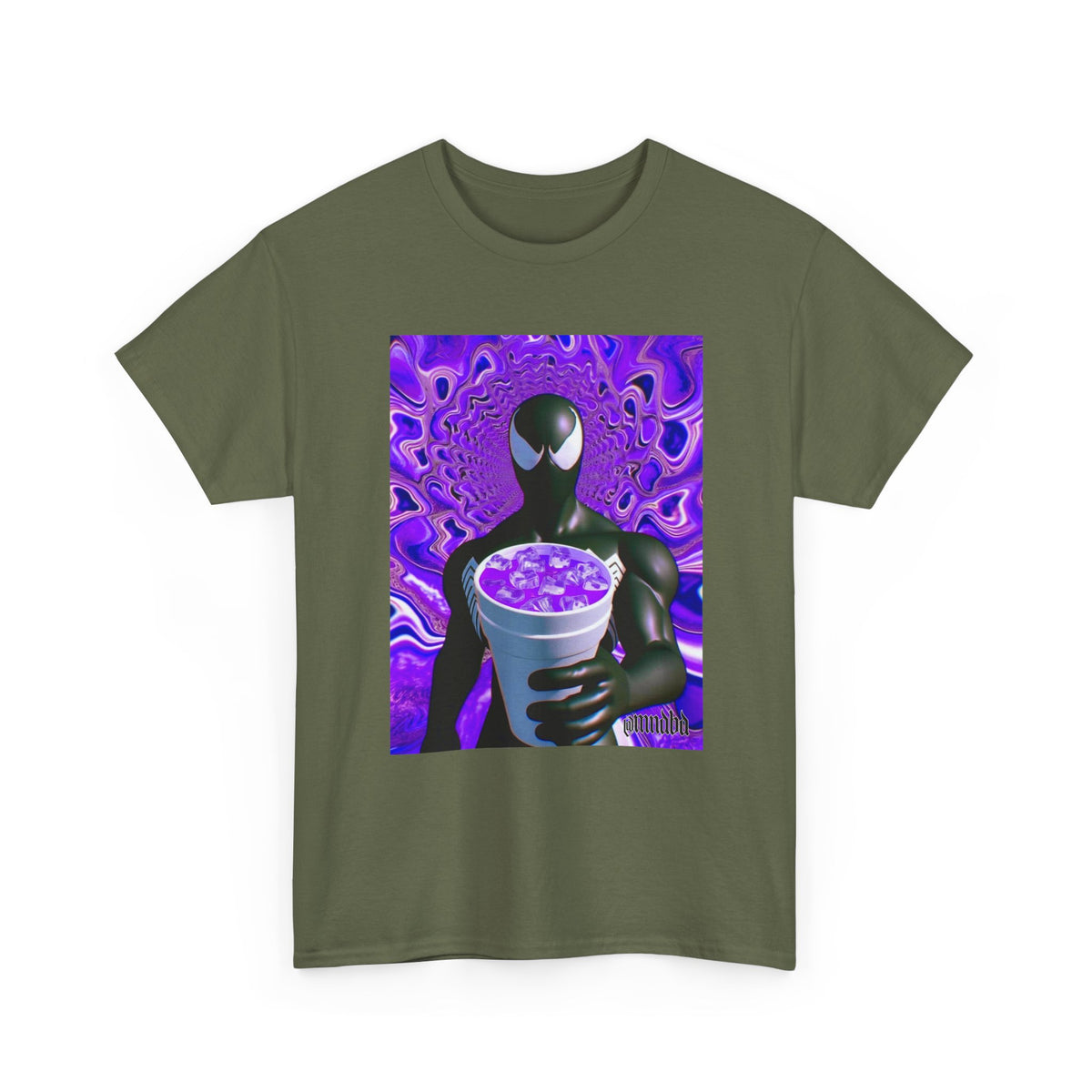 Venom Spider-Man Holding Purple Double Cup