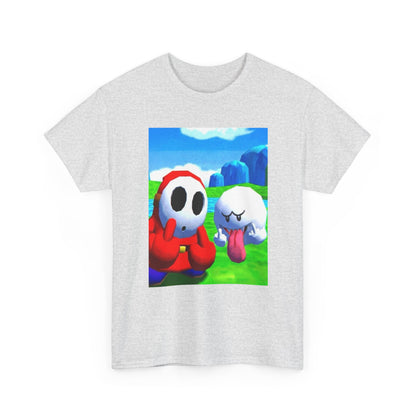 Shy Guy And Boo Flipping The Bird Tee