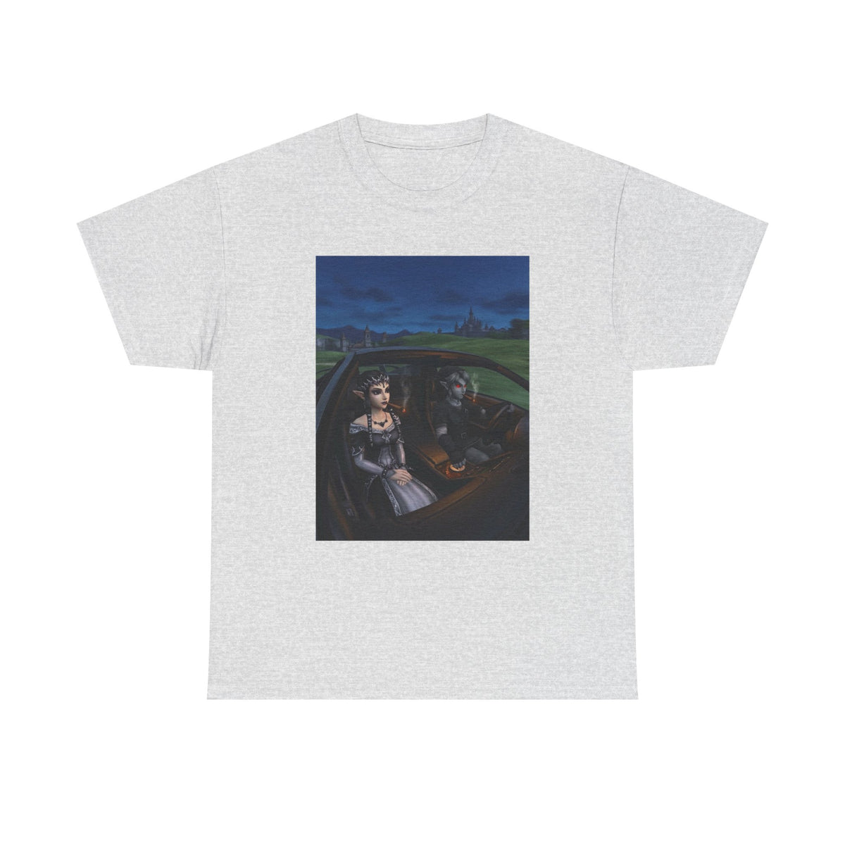 Dark Link And Midna Smoking In Car Tee