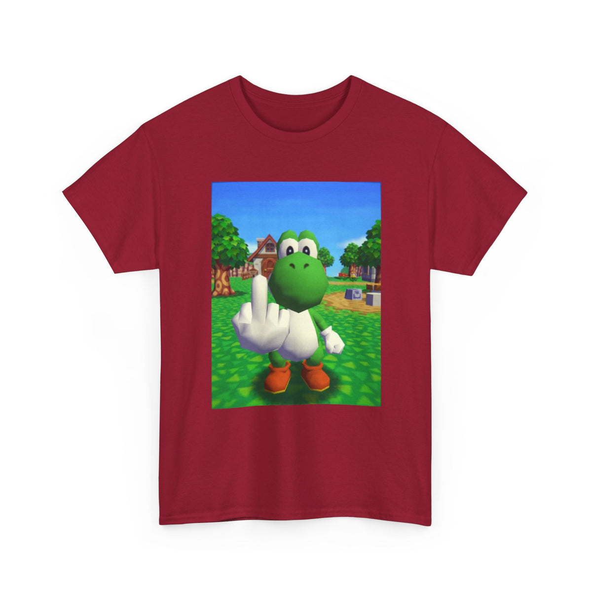 Yoshi Giving The Finger On A Tee
