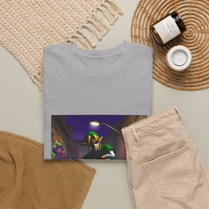Skater Elf Smoking In Alleyway Tee