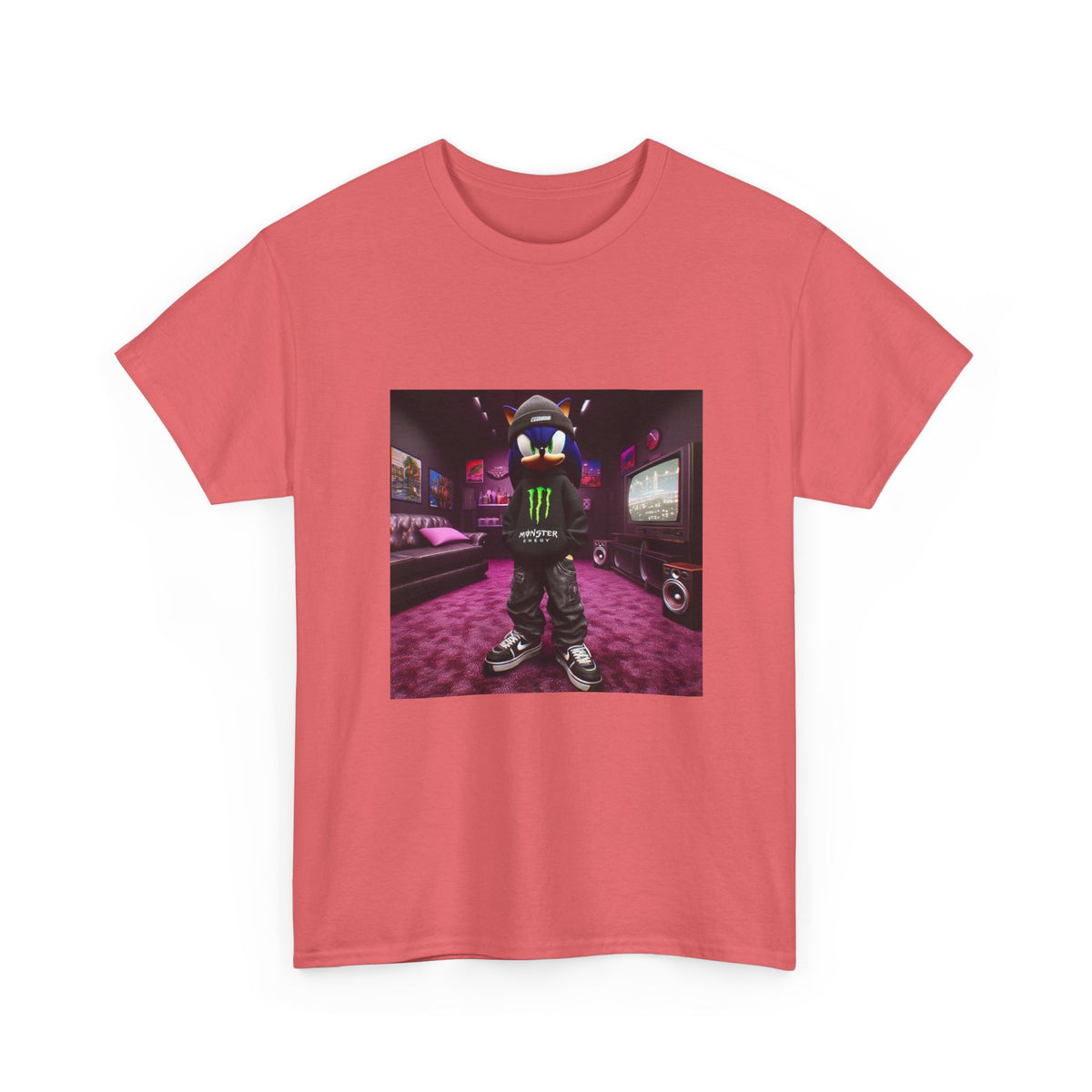 Streetwear Sonic Posing In A Drip Room