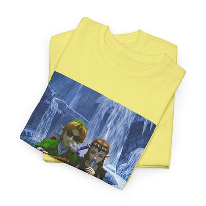 Link And Zelda Chilling In Ice Palace