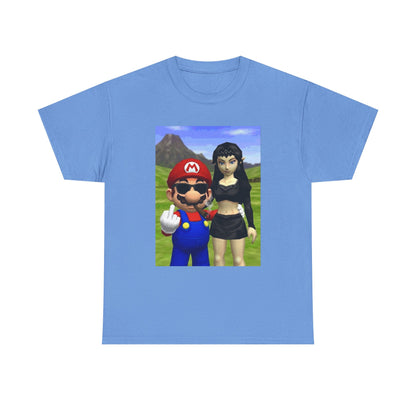Edgy Mario & Malon Flipping Off Tee