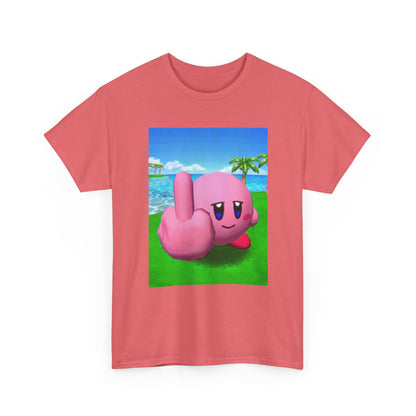 Kirby Giving The Finger Island Scene Tee