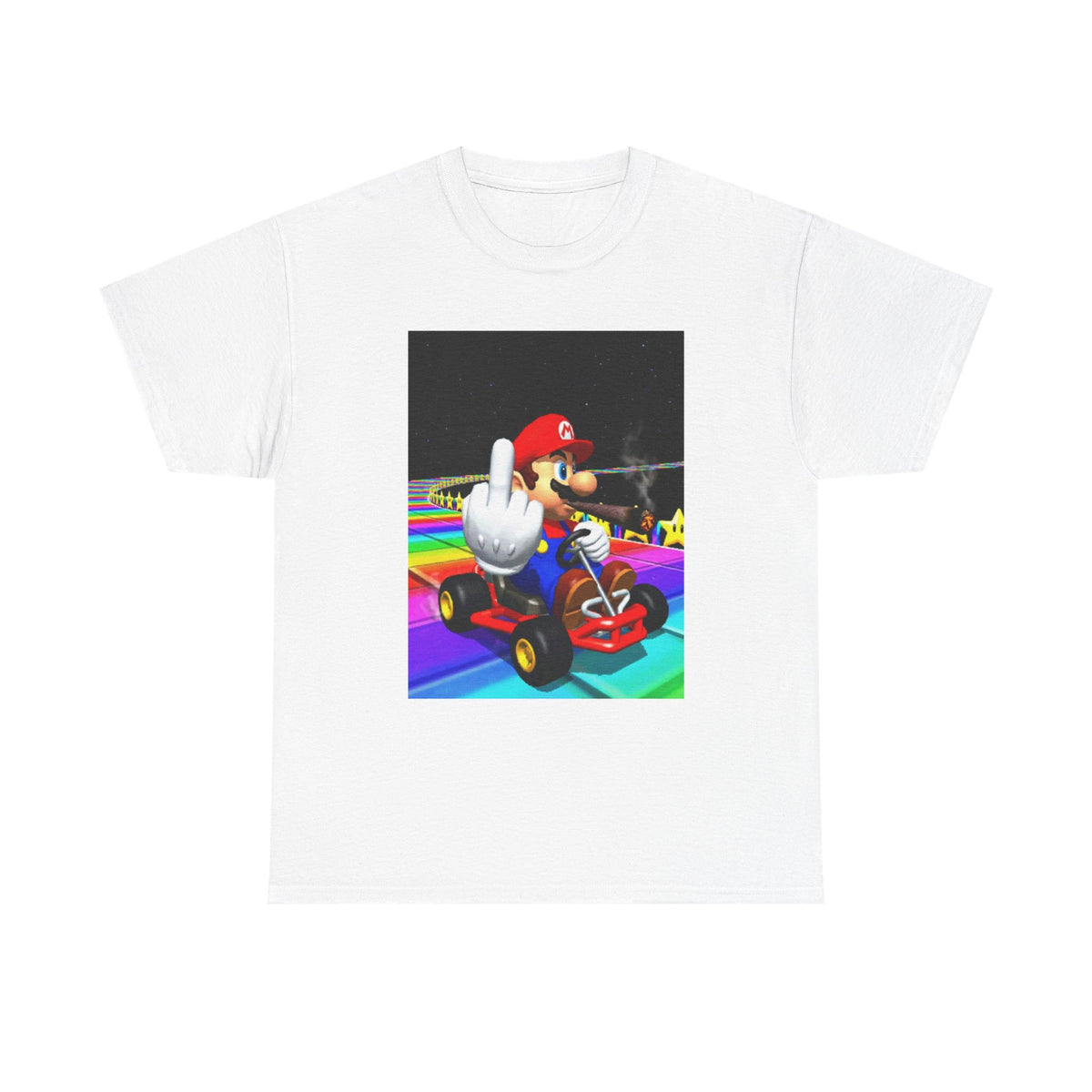 Mario Kart Smoking Blunt Middle Finger