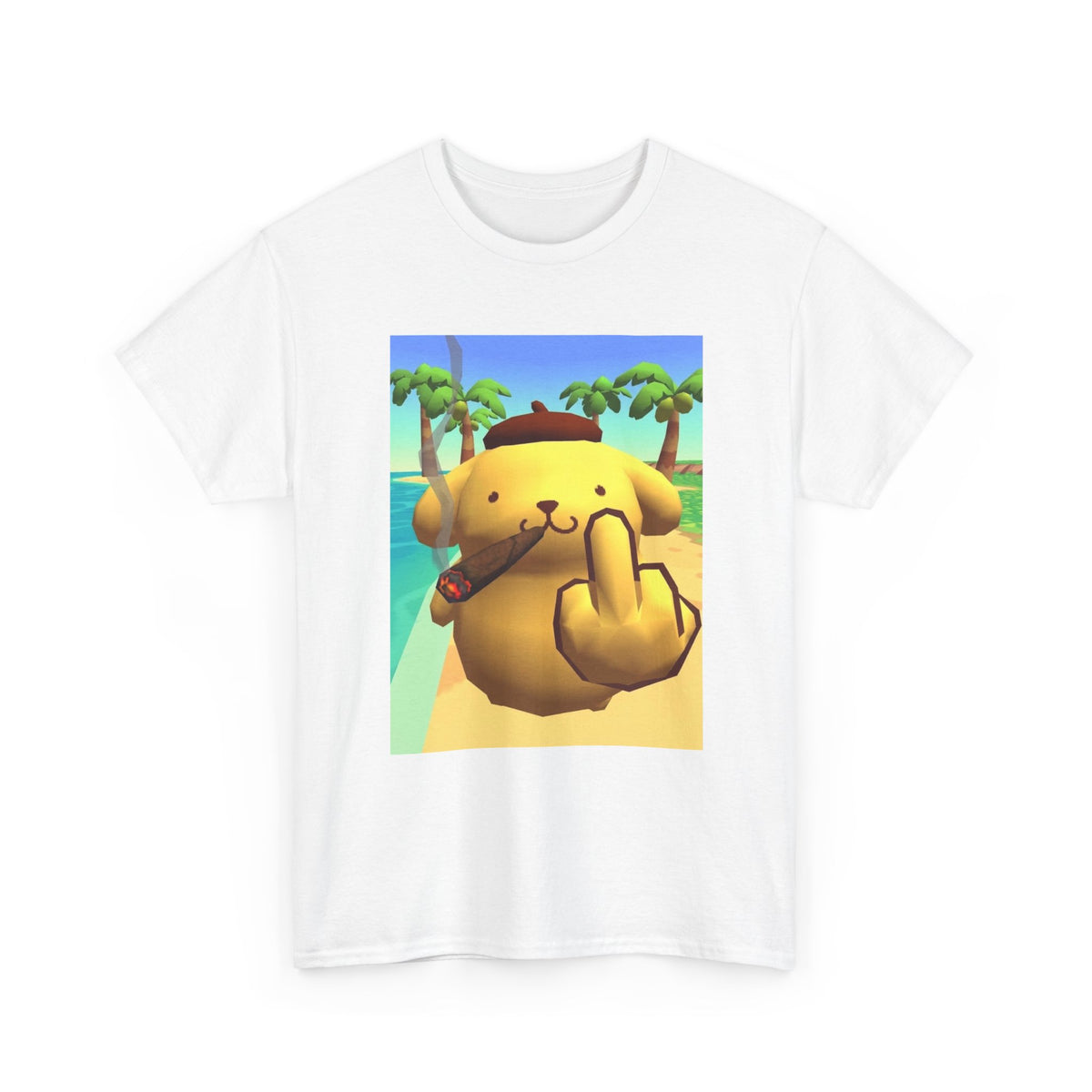 Pompompurin Smoking And Flipping The Bird
