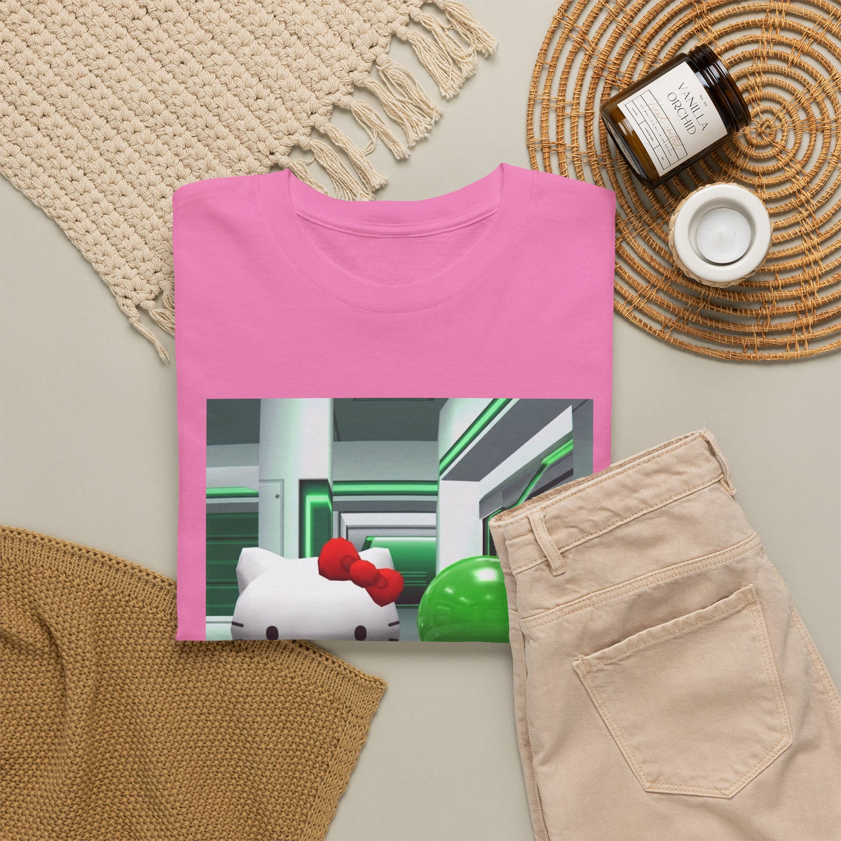 Kitty And Slime Flipping The Bird Tee