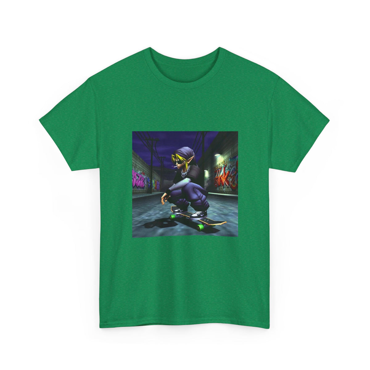 Edgy Link Skater Smoking Alley Tee