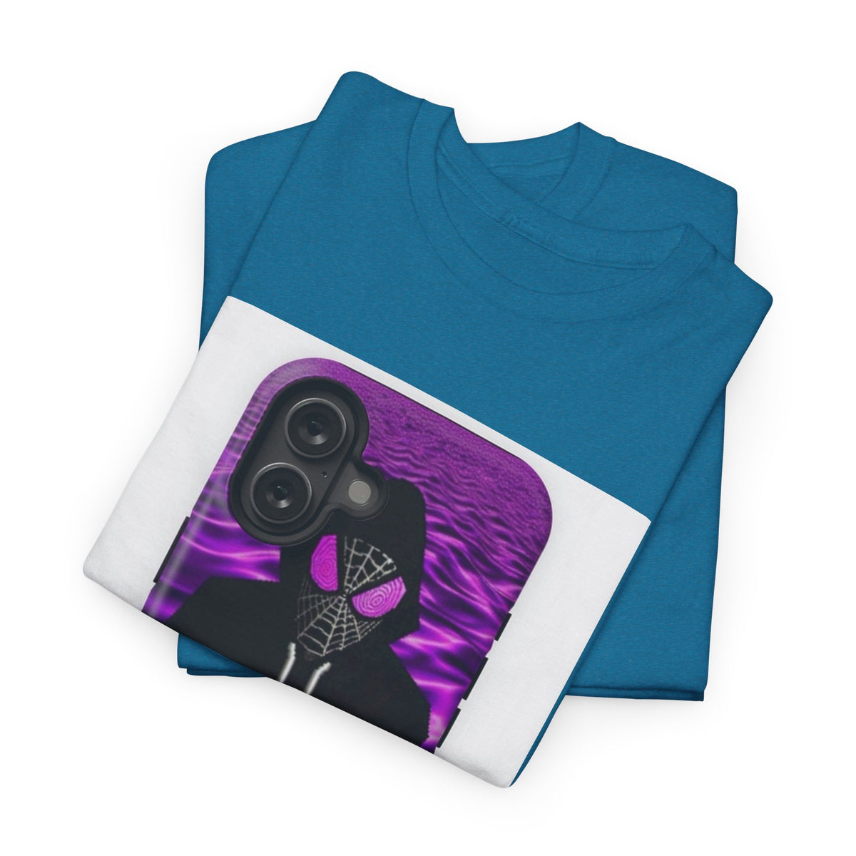 Pixelated Web-Slinger Holding Purple Drink Tee