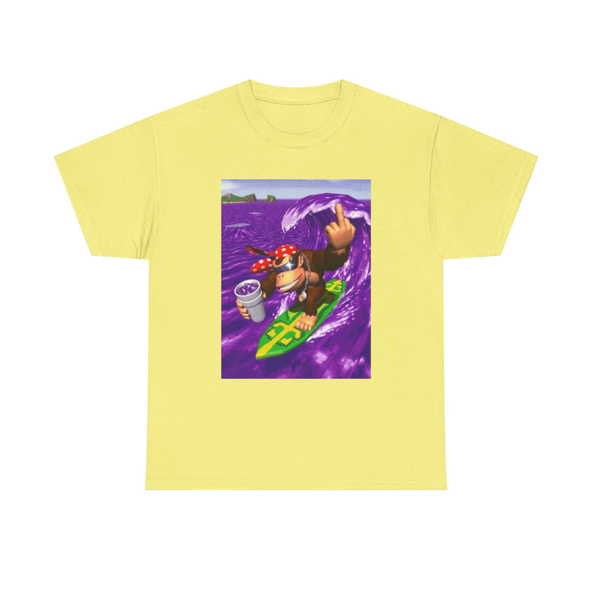Diddy Kong Surfing Purple Wave Tee