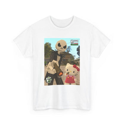 Jack Skellington And Hello Kitty Smoking Blunts (Design 3)