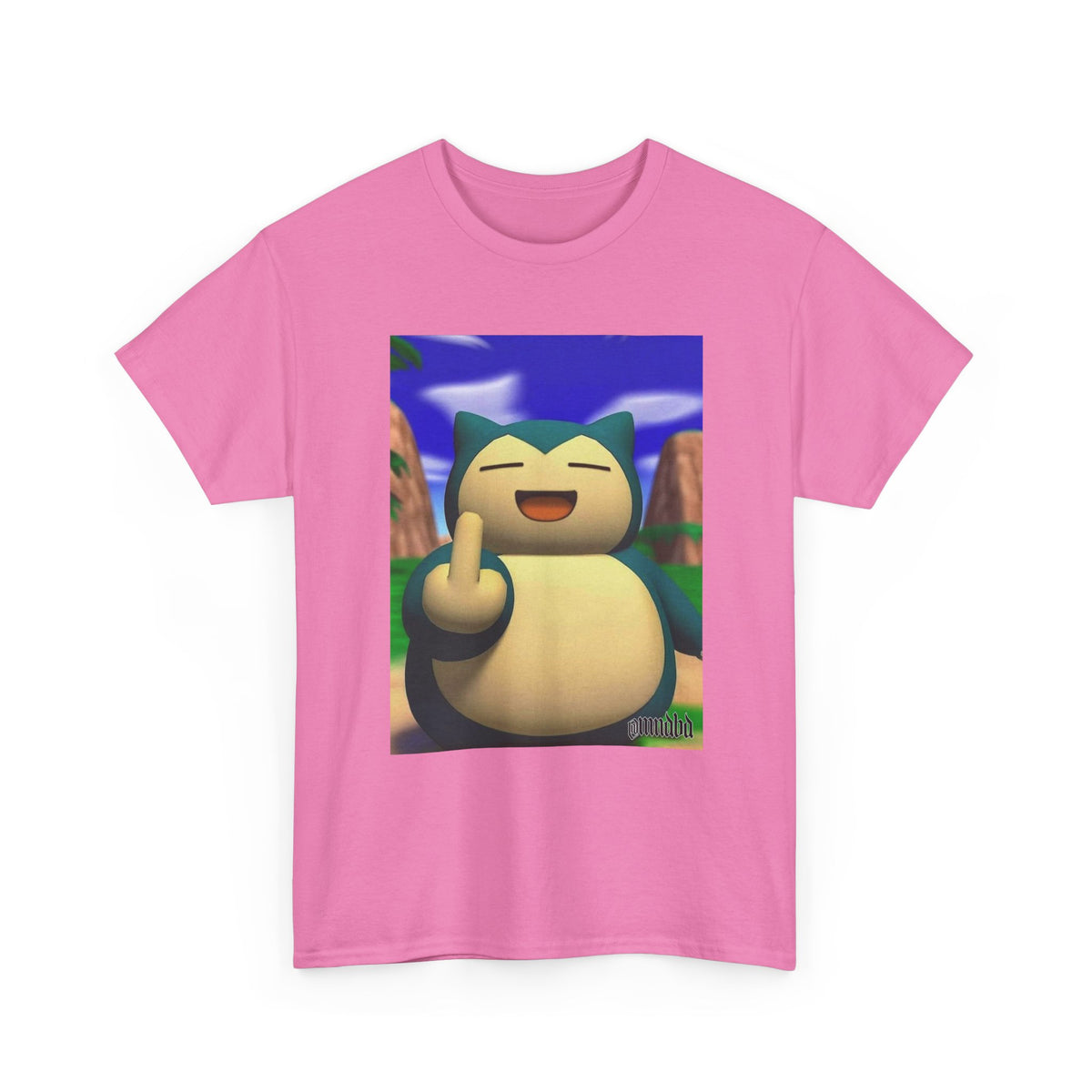 Snorlax Flipping The Bird Tee