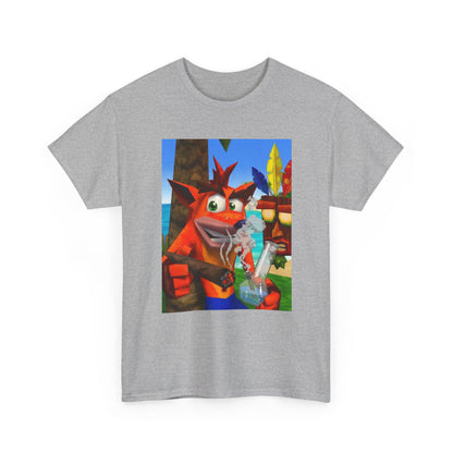 Crash Bandicoot Taking A Hit Tee