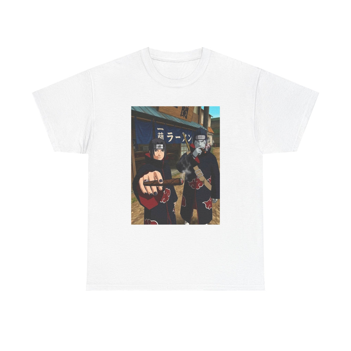 Itachi And Kisame Smoking Akatsuki Tee