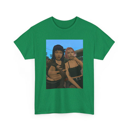 Goth Gamer Girls Sharing A Blunt Tee