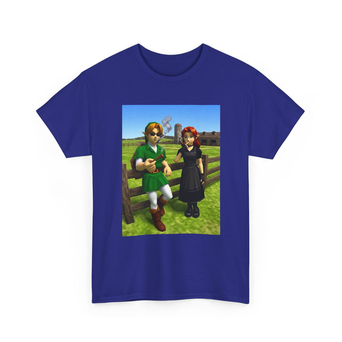 Link And Malon Smoking On The Farm Tee