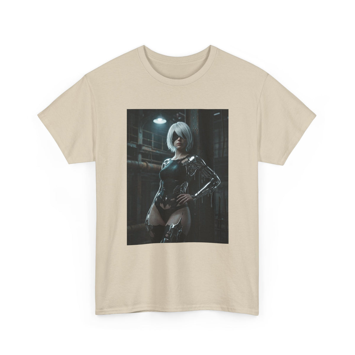 Android In Melted Chrome Cyberpunk Tee