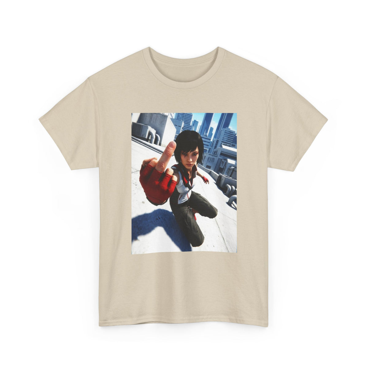 Faith Connors Flipping The Bird Rooftop Tee