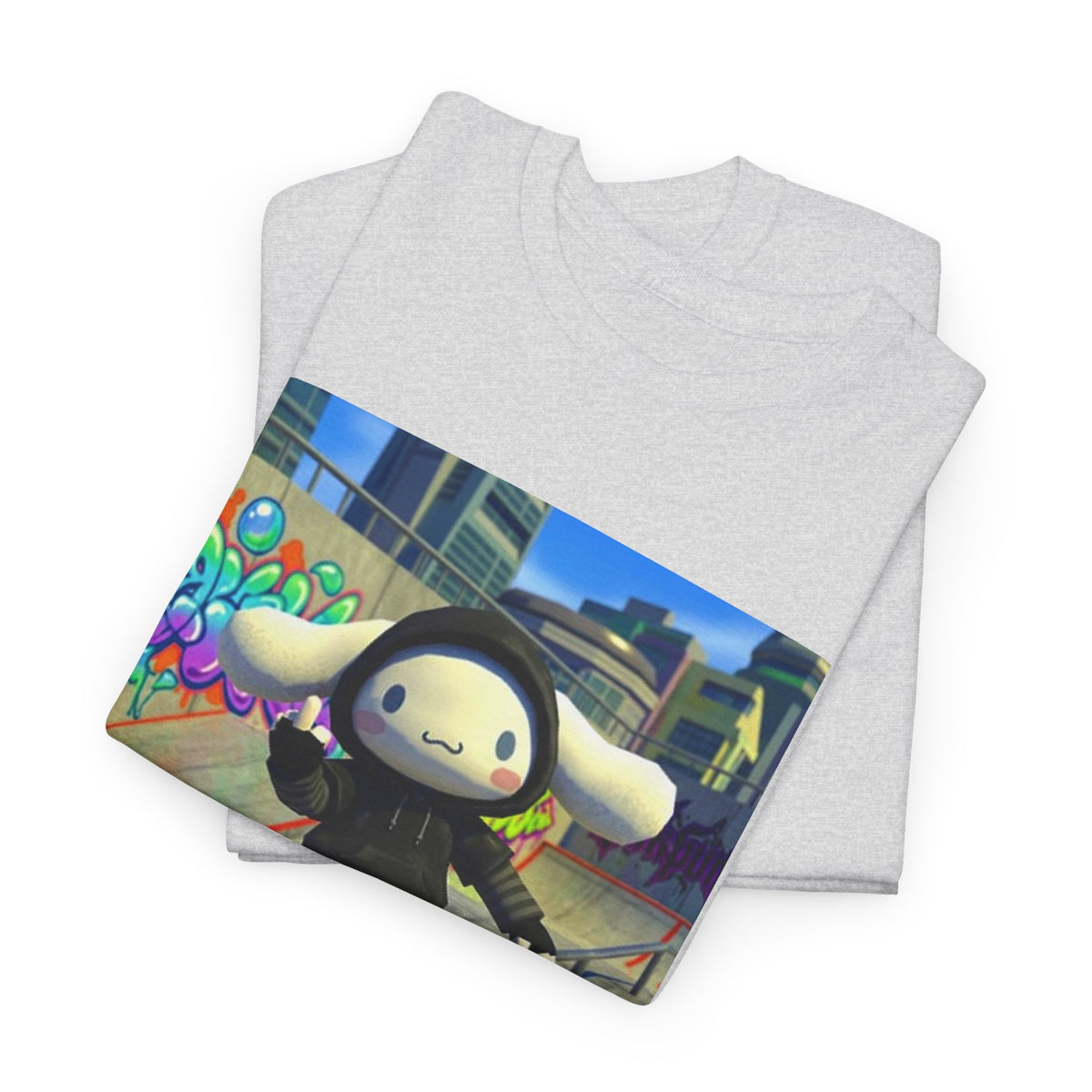 Edgy Cinnamoroll Skater Flipping Off Tee
