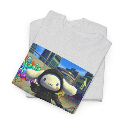 Edgy Cinnamoroll Skater Flipping Off Tee