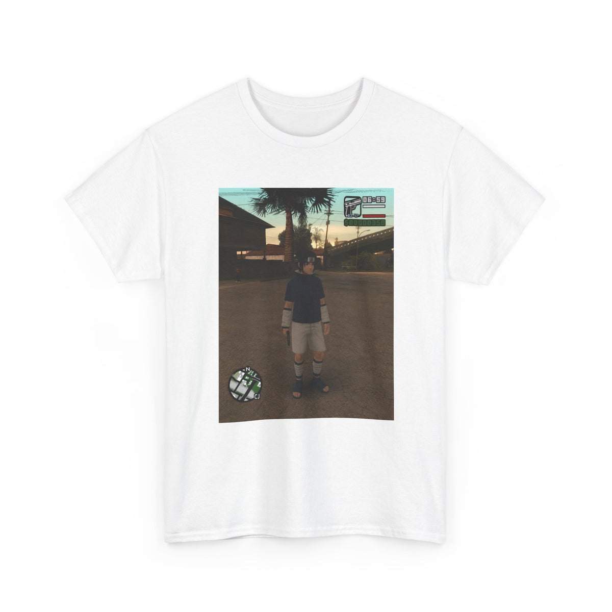 Sasuke Uchiha In San Andreas Streetwear Tee