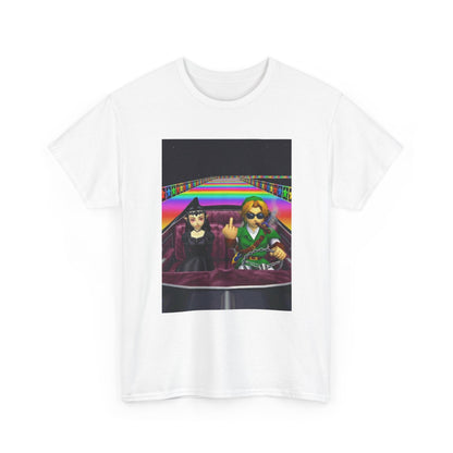 Link And Malon Driving Rainbow Road Tee