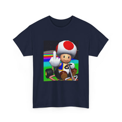 Toad Flipping The Bird On Rainbow Road Tee
